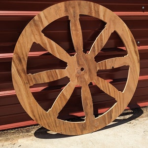 32inch Wooden Spoked Wheel - 1in Center - vintage, classic, wagon, rustic, 15/32&quot; plywood