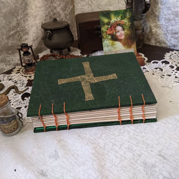 Brigid Devotional Grimoire | Brigid Offering | Handmade Book | Book of Shadows | Pagan Gift | Celtic Goddess | Brigid Goddess | Imbolc