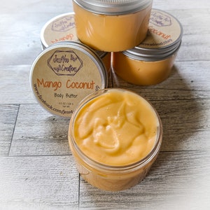Mango Coconut Body Cream, Lotion, Body Butter, Shea Butter Cream