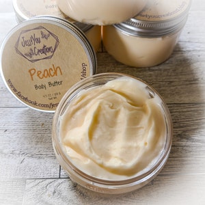Peach Body Cream, Lotion, Body Butter, Shea Butter Cream