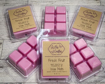 Fresh Fruit Scented Wax Melts: Hand Poured Soy Blend