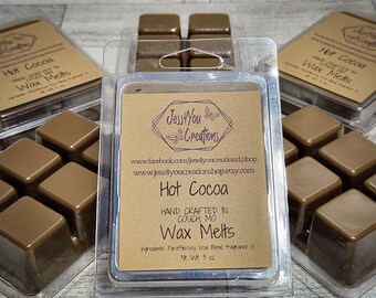 Hot Cocoa Scented Wax Melts: Hand Poured Soy Blend