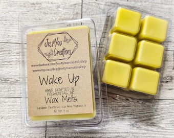 Wake Up Scented Wax Melts: Soy Blend Wax Tarts
