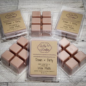 Down and Dirty Scented Wax Melts, Wax Melt Cubes for Warmer, Strong Wax Melt, Wax Tarts