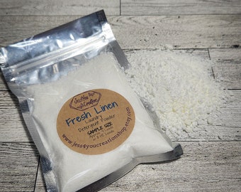 Laundry Soap Powder Sample Size, Fresh Linen Scented, Natural Chemical-Free Laundry Detergent