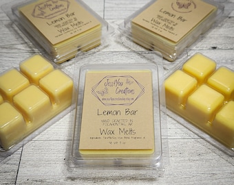Lemon Bar Scented Wax Melts: Hand Poured Soy Blend