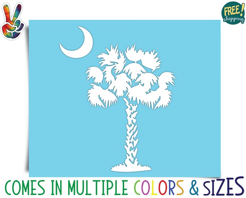 Palmetto South Carolina Oracal Vinyl Decal Sticker