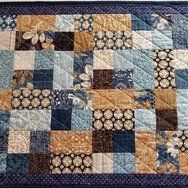 Quilted Patchwork Table Topper/Runner - Handcrafted/Handmade