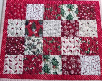 Quilted Patchwork Table Topper/Runner/Mat - Handcrafted/Handmade
