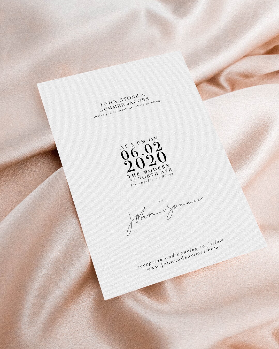 Modern Invitations, Hand Lettered Invitations, Letterpress Invitations ...
