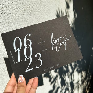 Aesthetic save the dates and invitiations, Printable save the dates, Modern simple save the dates and invitations, minimal save the dates