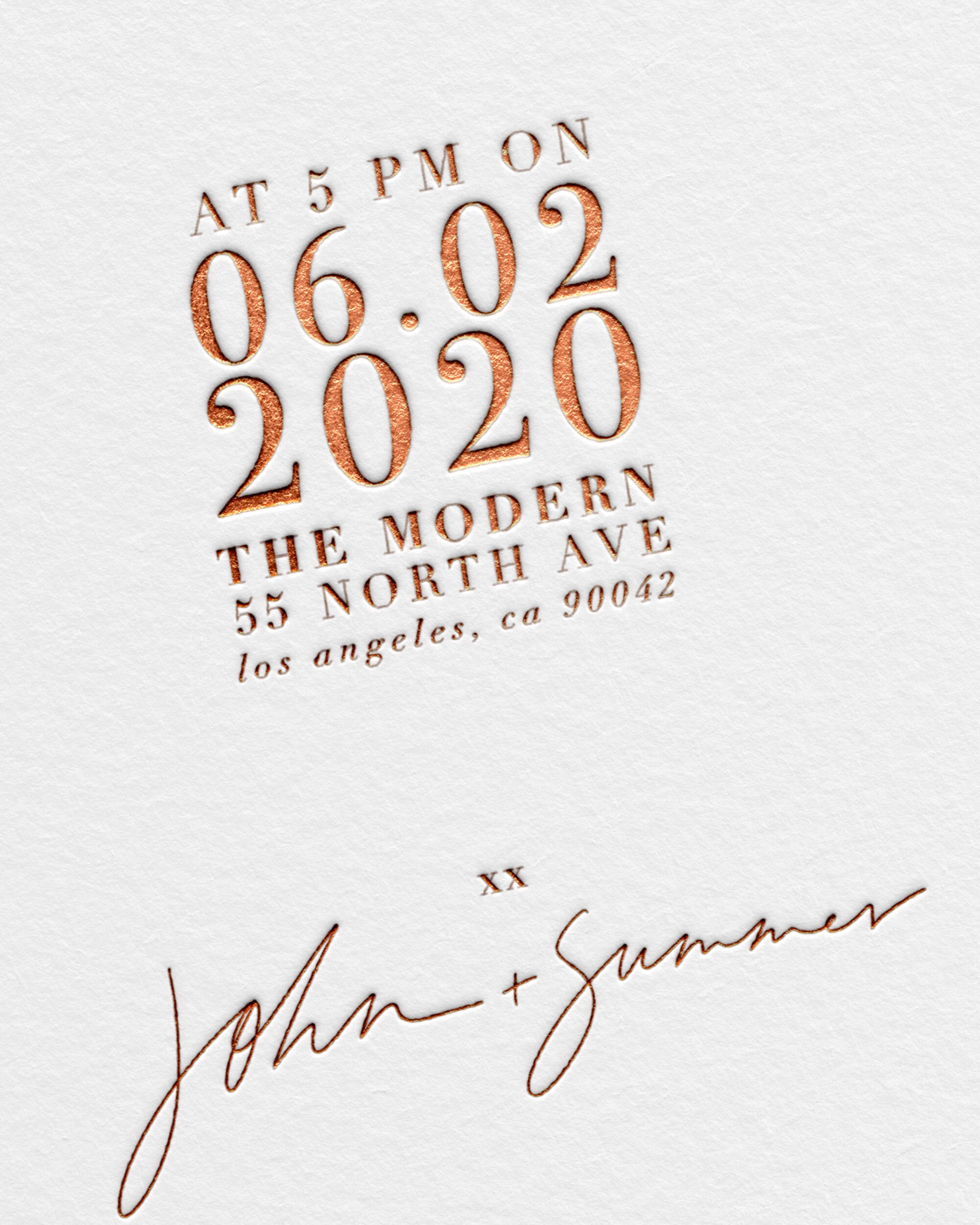 Modern Invitations, Hand Lettered Invitations, Letterpress Invitations ...