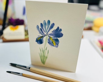 Set of 5 Floral Watercolor Notecard Sets, Stationary