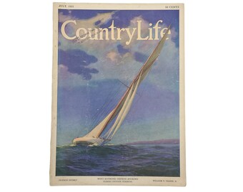 Country Life Magazine - July 1921. Vintage articles, images, Classifieds, Sailing, Golf, Alaska, Gardens, Tennis, House Design, Fashion