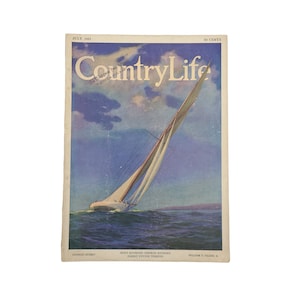 Country Life Magazine - July 1921. Vintage articles, images, Classifieds, Sailing, Golf, Alaska, Gardens, Tennis, House Design, Fashion