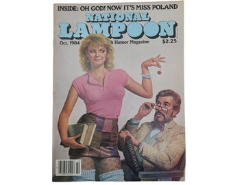 National Lampoon magazine, October 1984 adult humor vintage satire, parody magazine, Oh God! Now it's Miss Poland