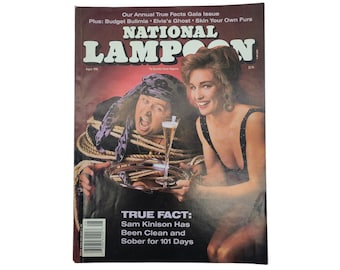 National Lampoon magazine, August 1990 adult humor vintage satire, parody magazine, True Fact Gala Issue