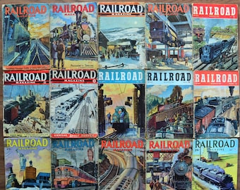 Lot of 15 Railroad magazines from 1941-49