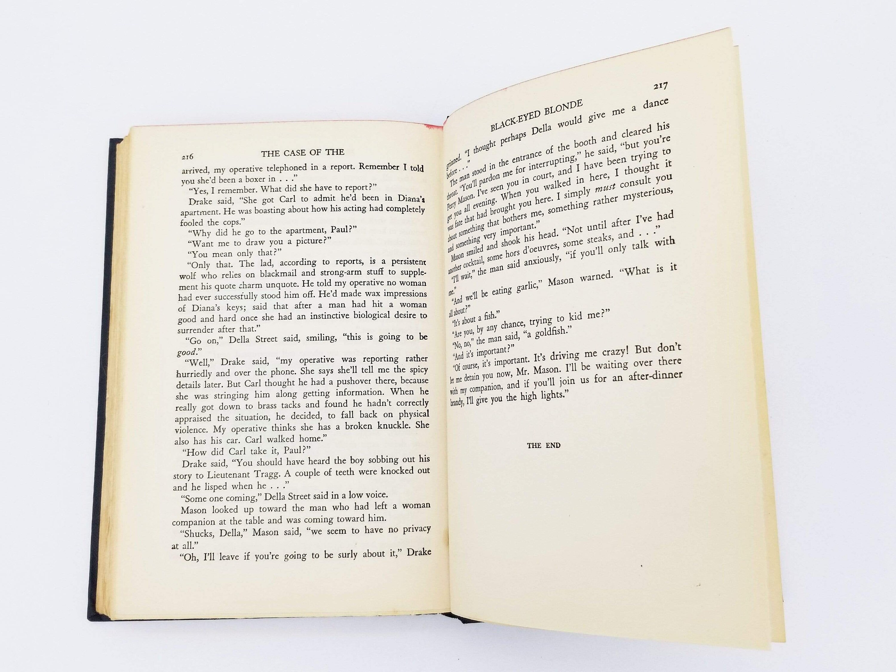 First Edition 1944 the Case of the Blackeyed Blonde A