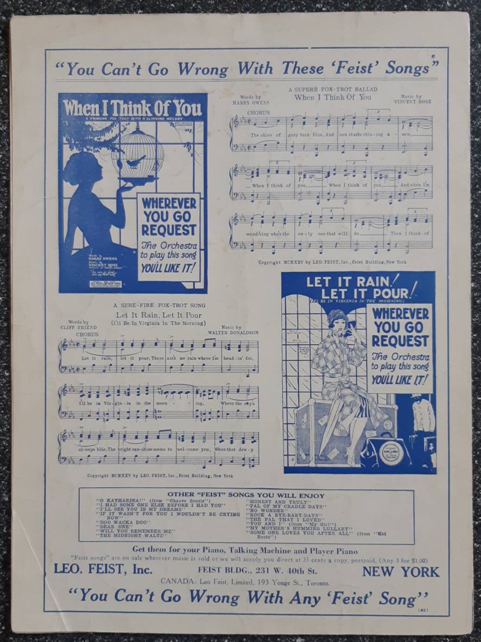 Vintage sheet music from No Wonder That I Love | Etsy