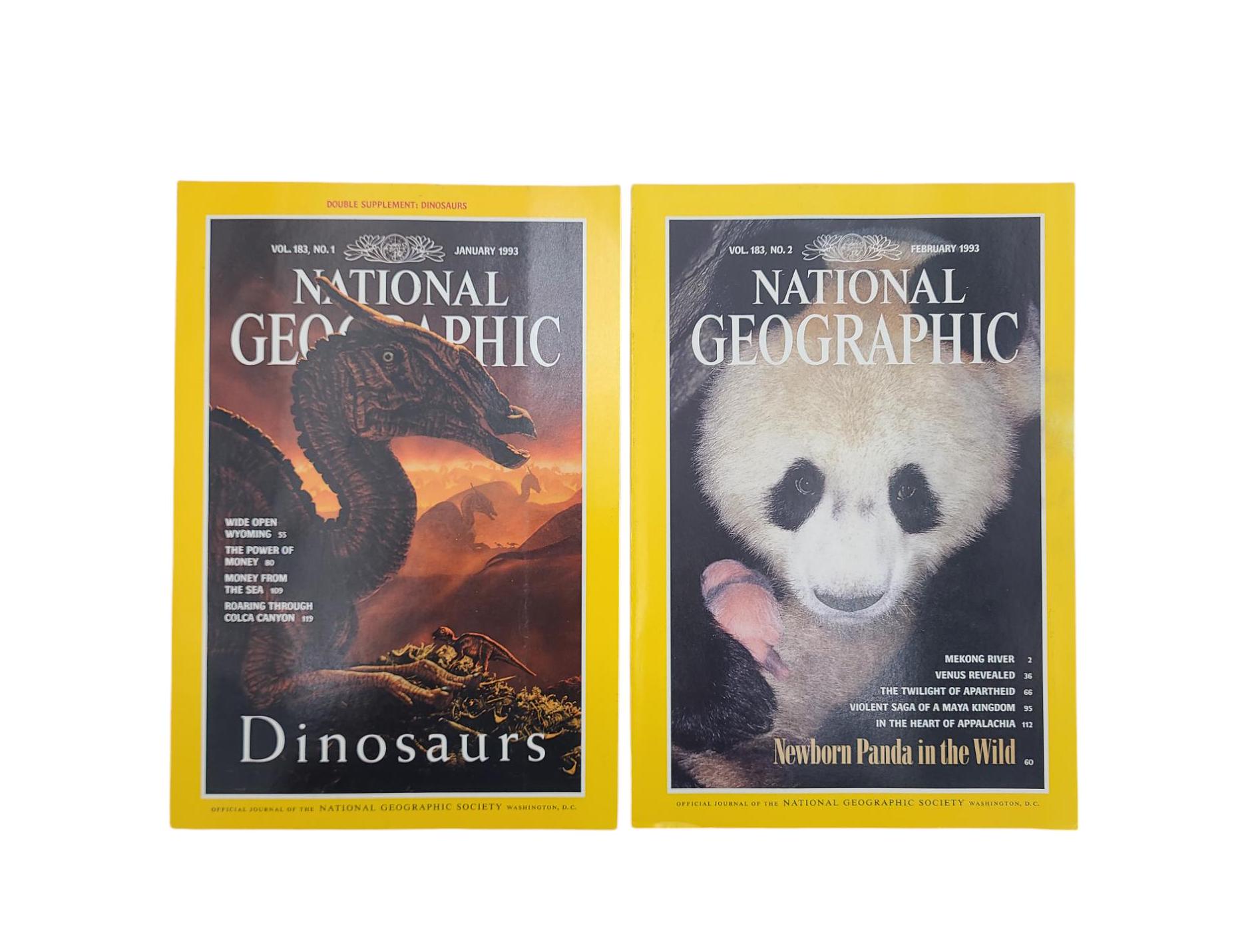 Choice of Original 1993 National Geographic Magazines - History