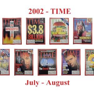 Choice of TIME Magazine – 2002 Jul-Aug, Apocalypse, Worldcom, Vegetarian, Hormones, Retirement, Bruce Springsteen, 9/11, Bipolar, Climate