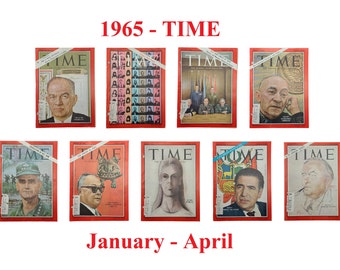 Choice of TIME Magazine – 1965 Jan-Apr, American Politics, Teens, Soviet Economy, Viet Nam, China, Asia, Jeanne Moreau, Peru, Britain