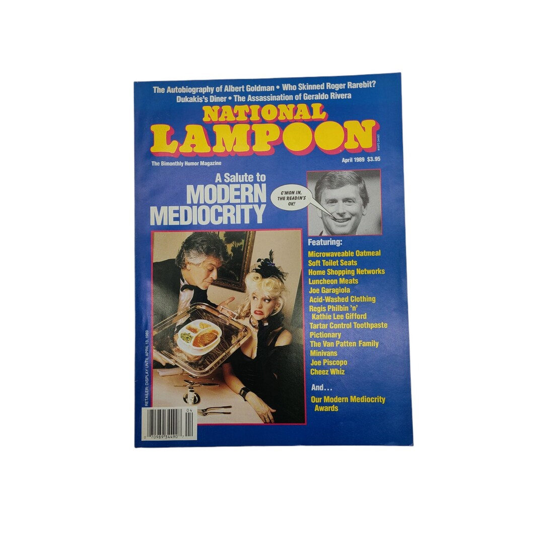 National Lampoon Magazine, April 1989 Adult Humor Vintage Satire