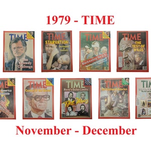 Magazine Choice of TIME - nov.-déc. 1979, Ted Kennedy, Cambodge, Iran, Jimmy Carter, Pakistan, OMS, Antiquités, Ayatullah Khomeini, Shah