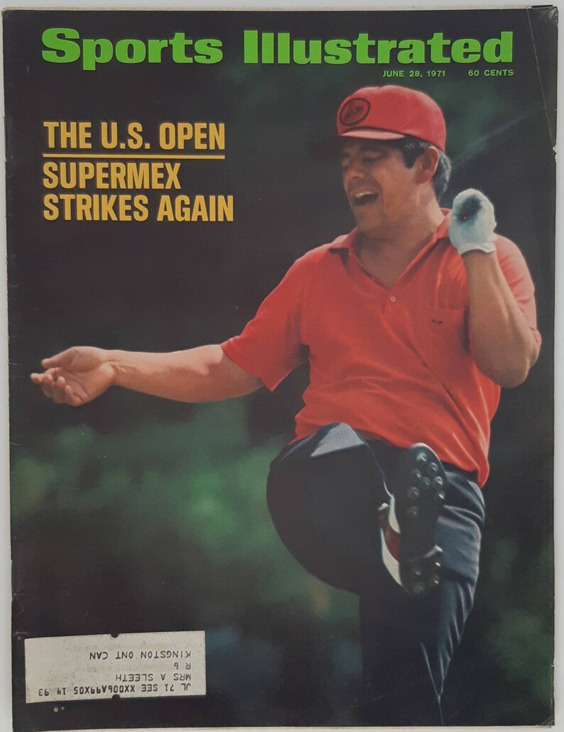 Vintage Sports Illustrated magazine with Lee Trevino on the Etsy