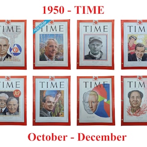 Choice of TIME Magazine – 1950 Oct-Dec, Civil Defense, Poetry, Korean War, Cartoonist Al Capp, Business, Theater, Broadway, CBS TV, China