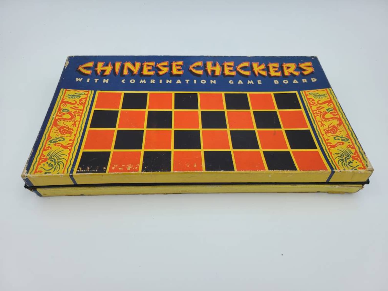 1930s Chinese Checkers Combination Game Board by Toy Creations Etsy