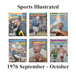 Sports Illustrated Magazines 1976 Sep-Oct, College Football, Michigan, NFL, Boxing, Maryland, Baseball, Cincinnati Reds, Basketball, NBA