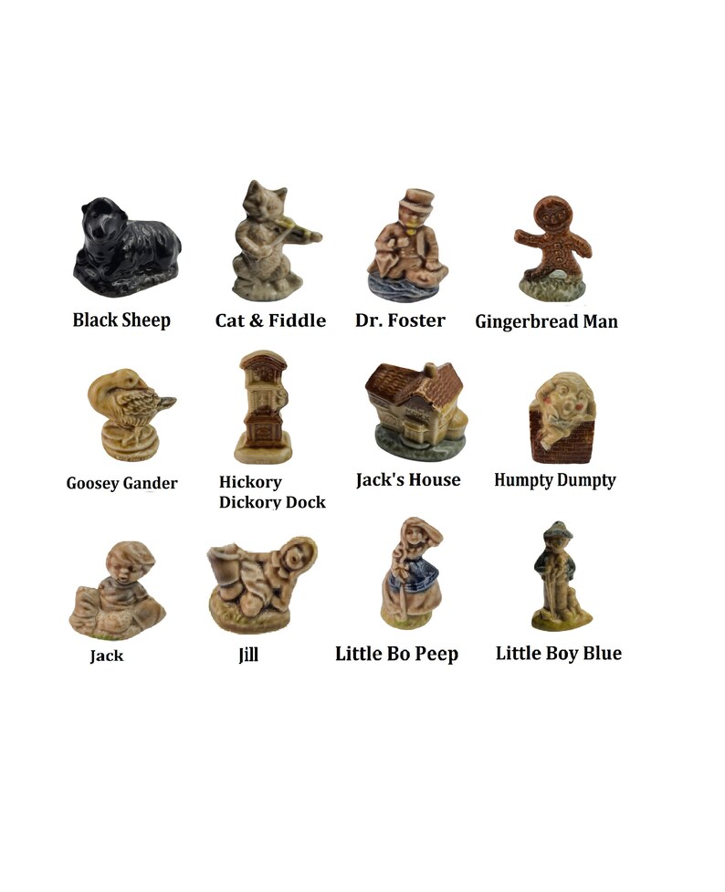 WADE Red Rose Tea Figurines Nursery Rhyme Figures Etsy Canada