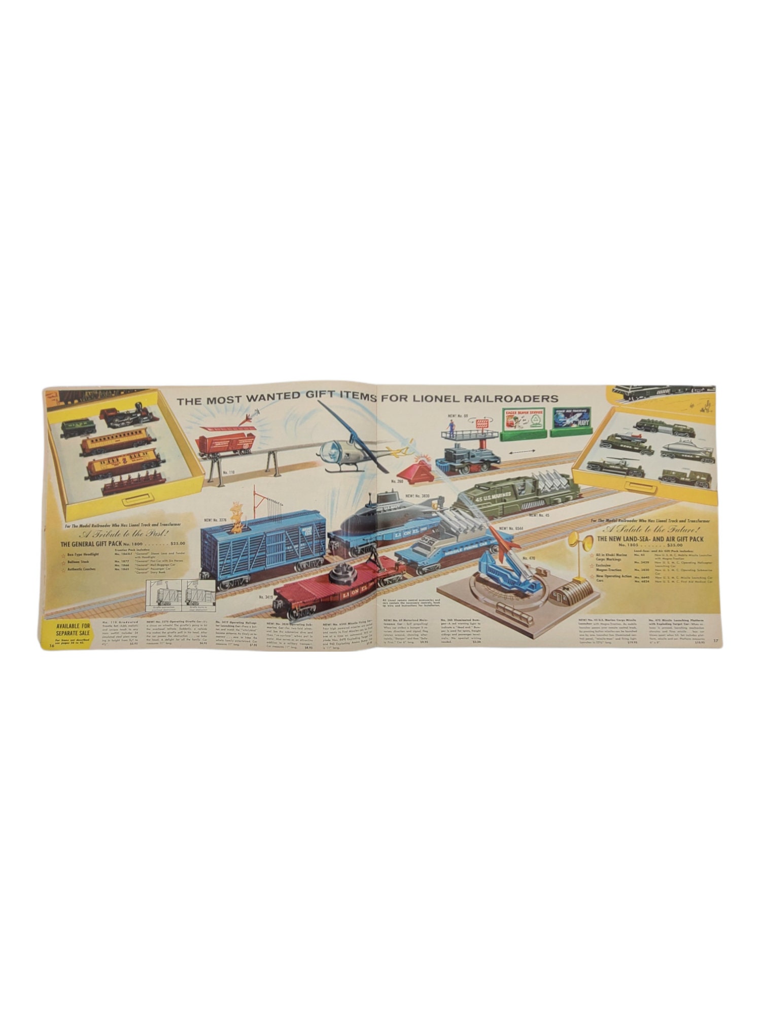 Lionel Train Catalog 1960 Vintage Trains Model Railroad Etsy Canada