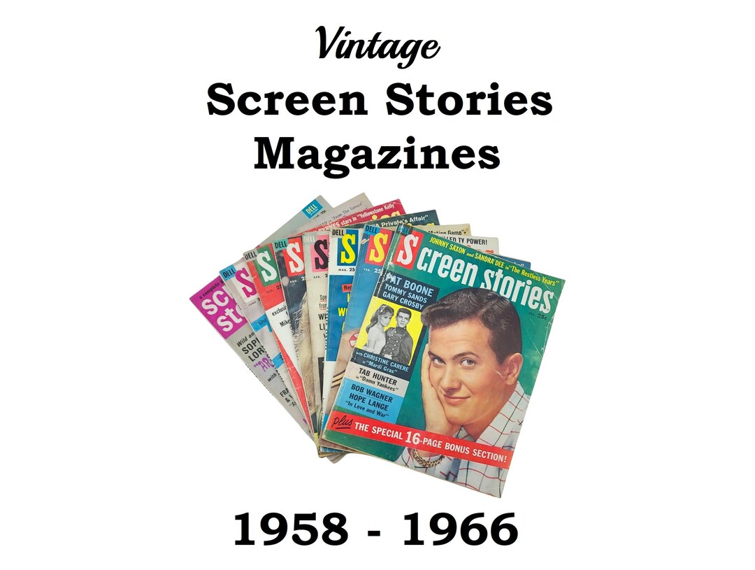 Screen Magazine Choice of Screen Stories Magazines From 1958 - 1966. Stories, Pictures ...