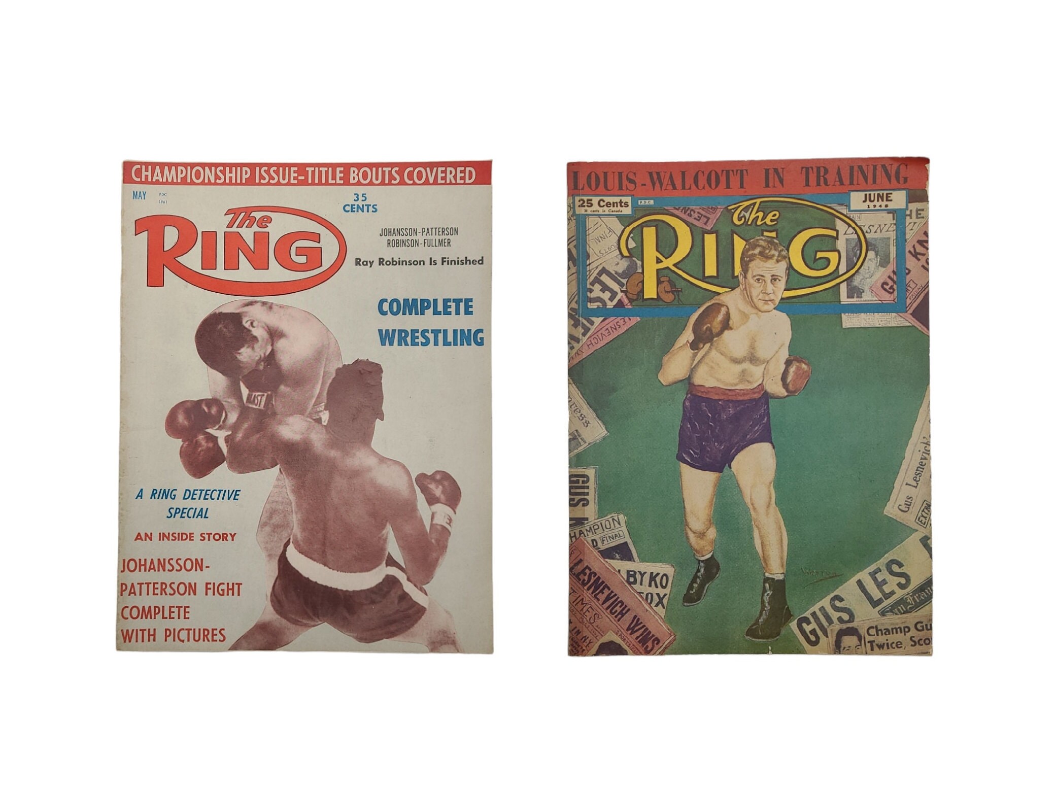 THE RING Boxing Magazines. Choice of Issues From 1948-1974