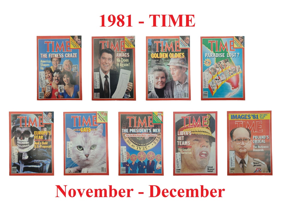 December 1981 Choice of TIME Magazine – 1981 Nov-dec, Fitness, Ronald Reagan, on ...