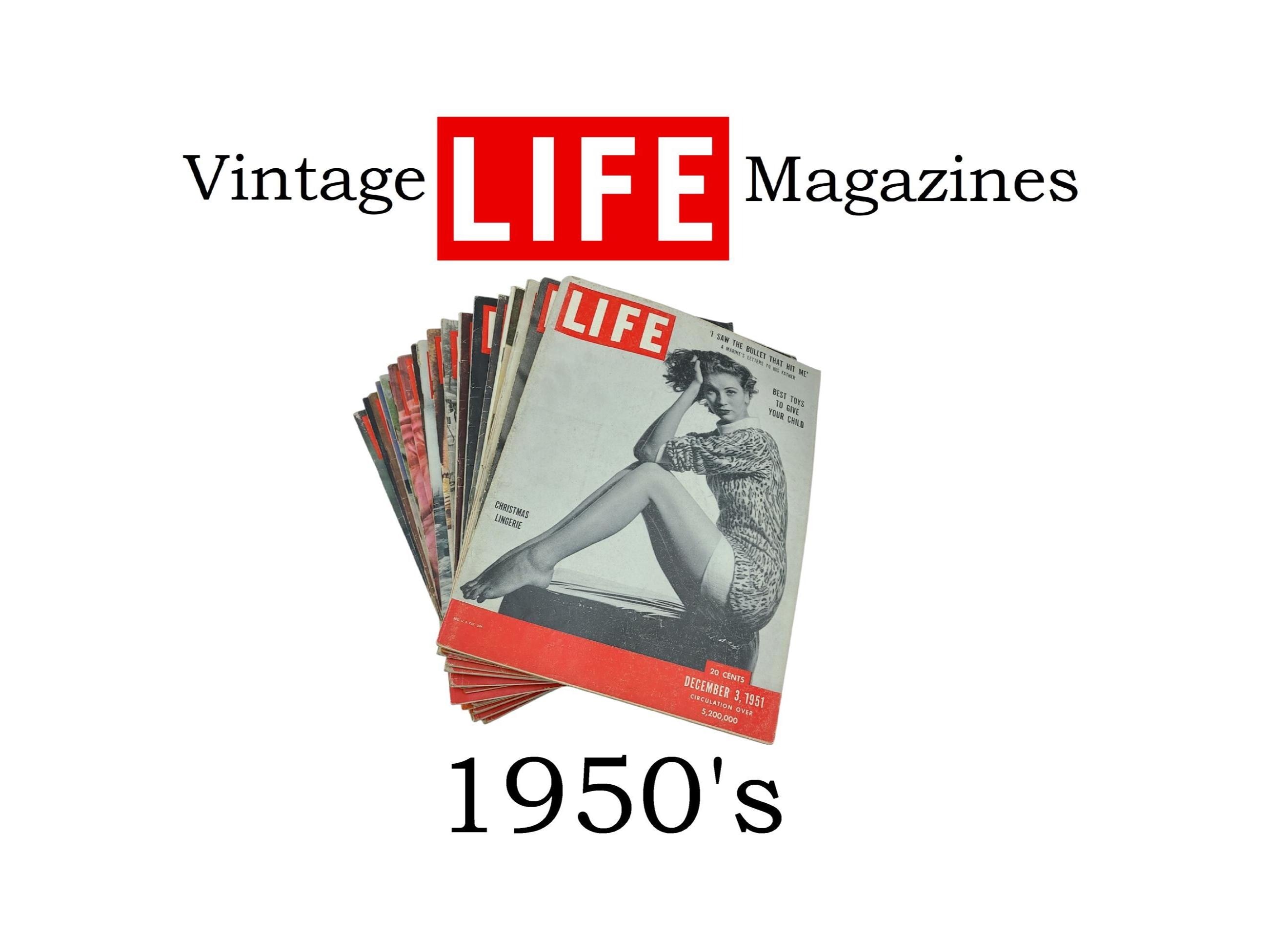 米国雑誌LIFE 1950年代の情勢やトレンド特集magazineセット4冊