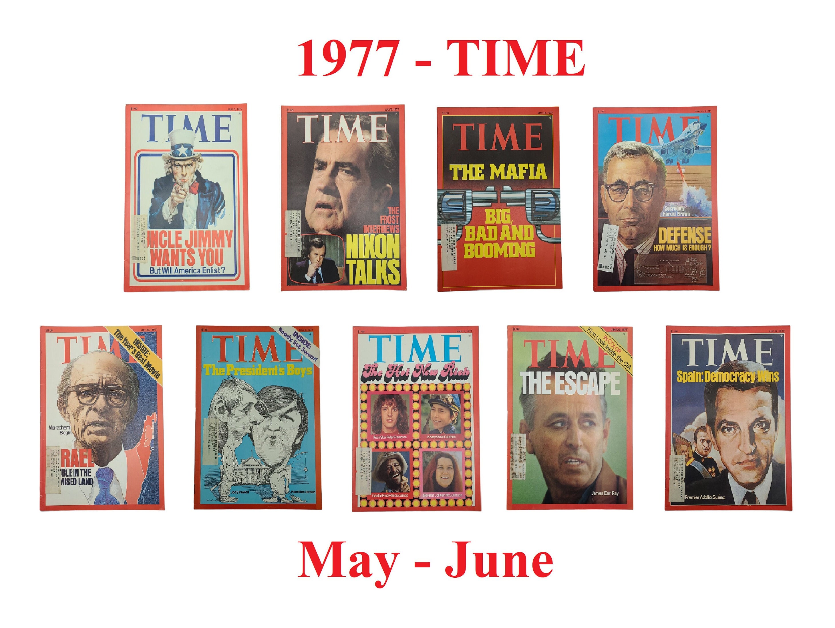 1977 Time Magazine - Etsy Canada