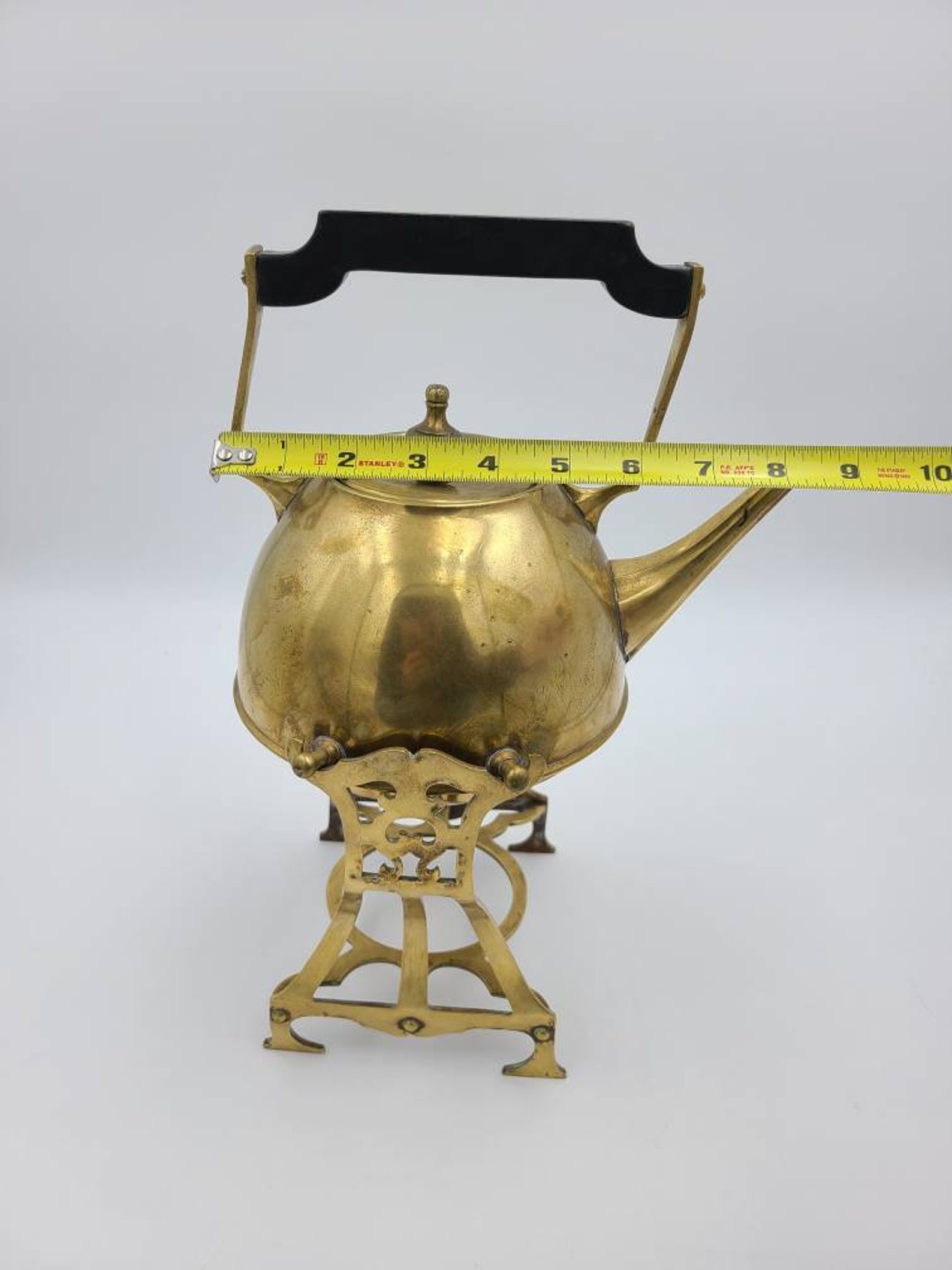 Antique Tilting Brass Teapot With Stand by Manning Bowman Etsy