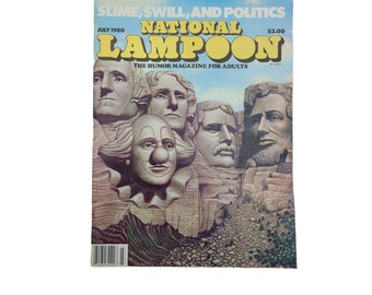 National Lampoon, July 1980, Sports, Slime, Swill, Politics, Foto Funnies, adult humor vintage satire, parody magazine.