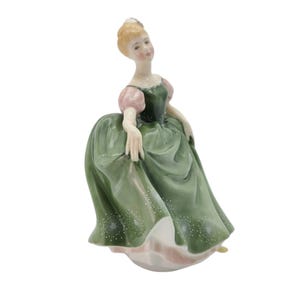 Royal Doulton HN 2234 &quot;Michele&quot; Designed by Peggy Davies Hand Made and Hand Decorated Collectible Porcelain Figurine 1966