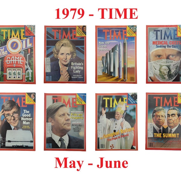 Choice of TIME Magazine – 1979 May-Jun, Oil, Margaret Thatcher, SALT II, Medical, Russell Baker, Germany, Pope, Jimmy Carter, Brezhnev