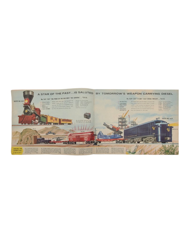 Lionel Train Catalog 1960 Vintage Trains Model Railroad Etsy Canada