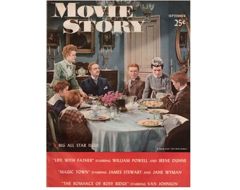 Movie Story Magazine, September 1947, A scene from "Life with Father" on the cover.