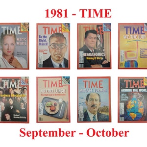Choice of TIME Magazine – 1981 Sep-Oct, Meryl Streep, Politics, Reaganomics, Jury Duty, Broadway Show, Mideast, Anwar Sadat, Arms Sales
