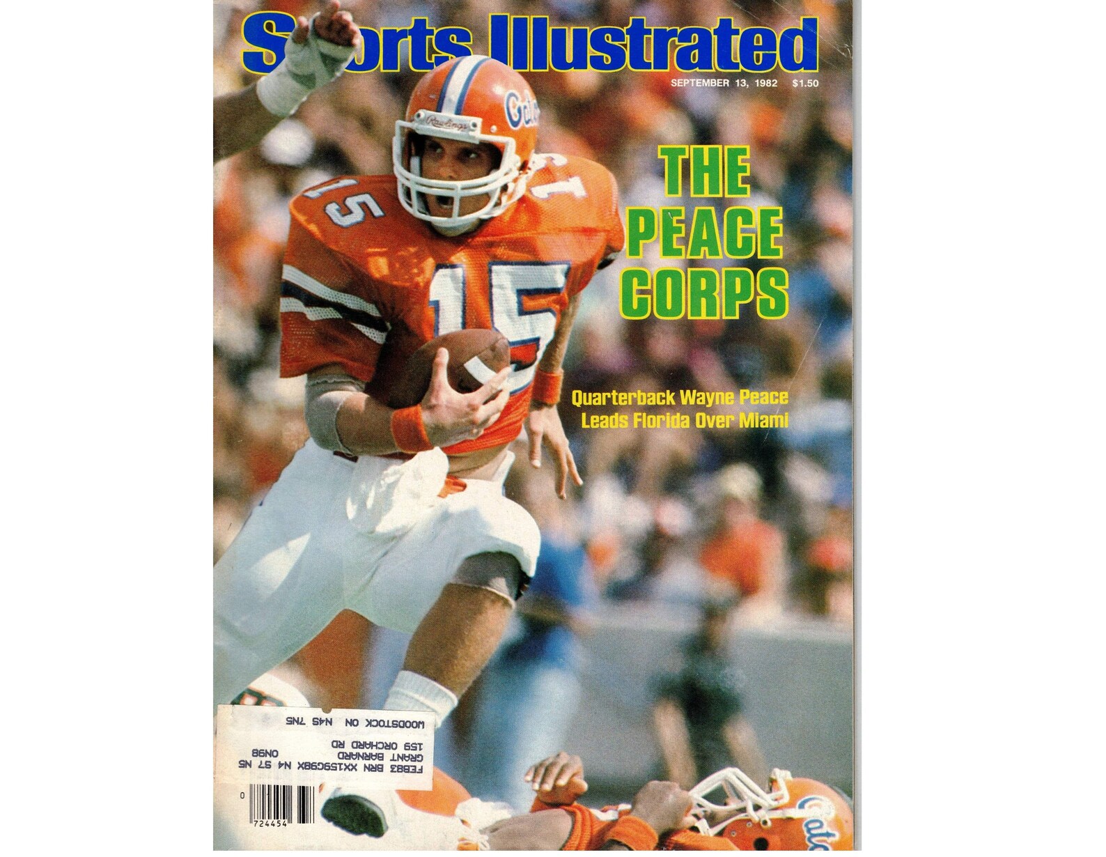 13 September 1982 Sports Illustrated Magazine the Peace Etsy