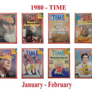 タイム誌の選択 – 1980 年 1 月～ 2 月、今年の人、アヤトッラー・ホメイニ、モスクワ、食べ物、ソビエト、ジミー・カーター、オリンピック、FBI、ダン・ラザー