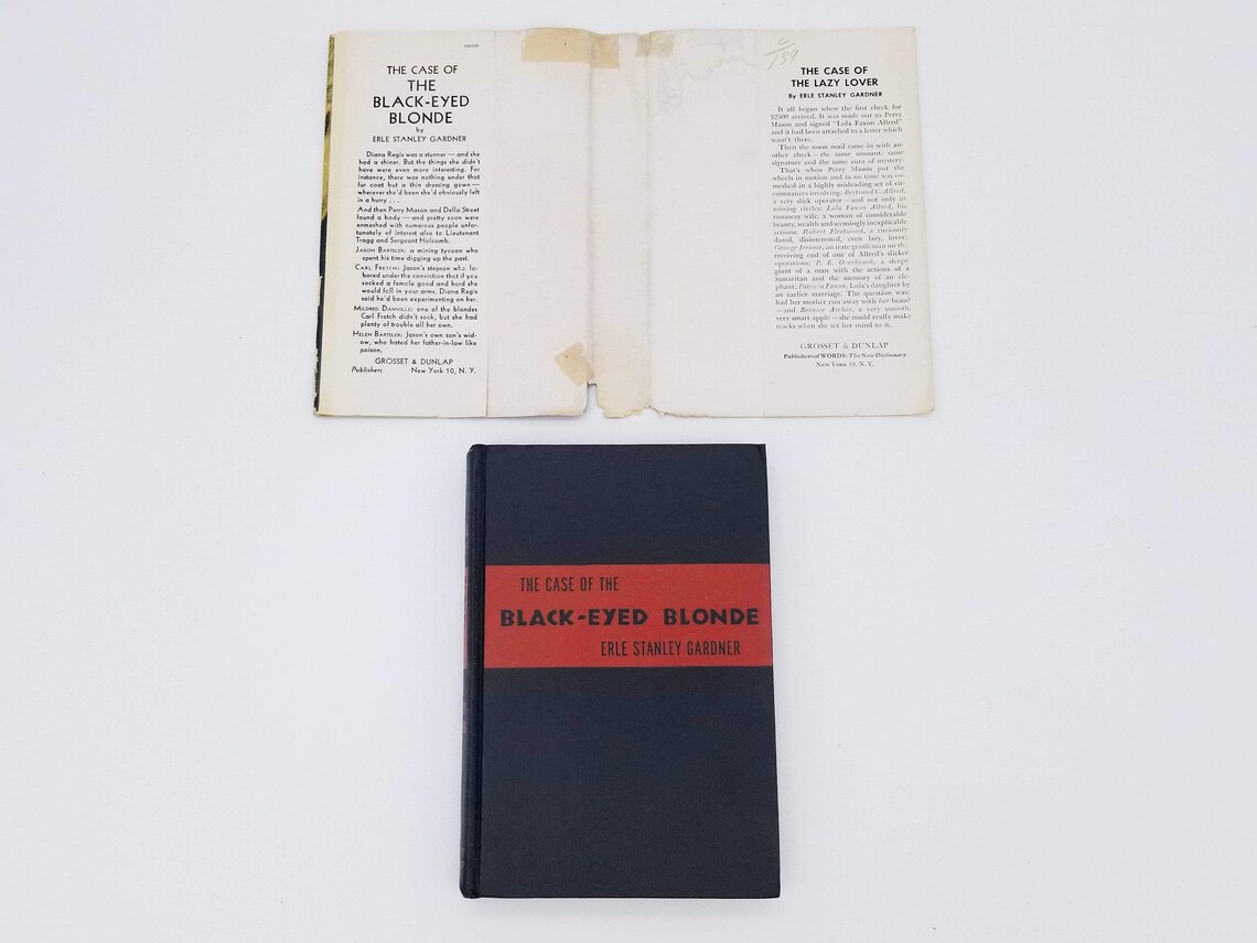 First Edition 1944 the Case of the Blackeyed Blonde A